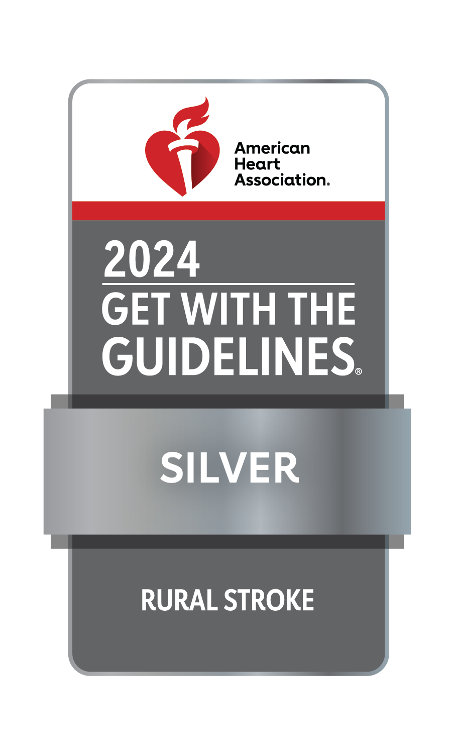 Get With the Guidelines Rural Stroke Silver Award Logo