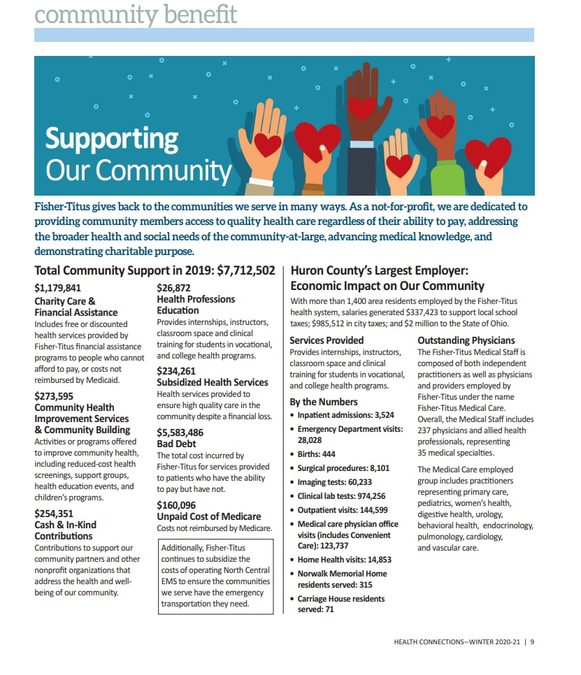 Community Benefit Report Cover