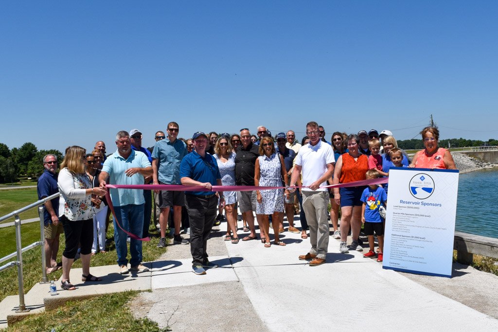 Willard and Fisher-Titus Cut Ribbon at Fisher-Titus Walking Path