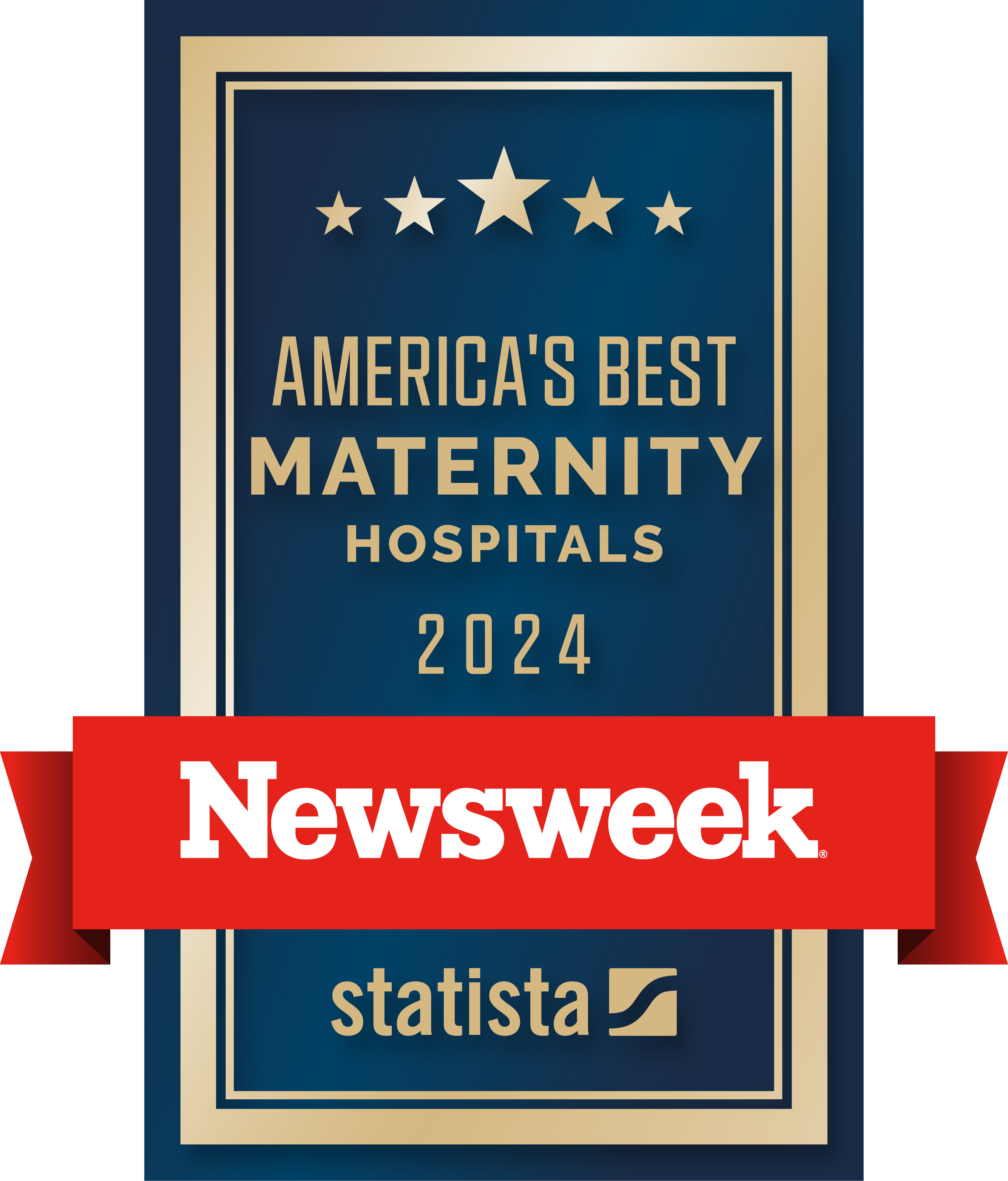 Newsweek's America's Best Maternity Hospitals 2024 Logo