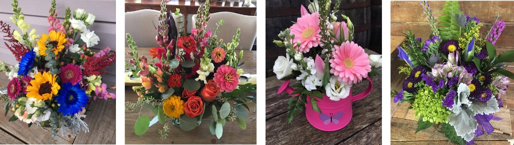 Flower Bouquets created by Petal Pushers by Mandy