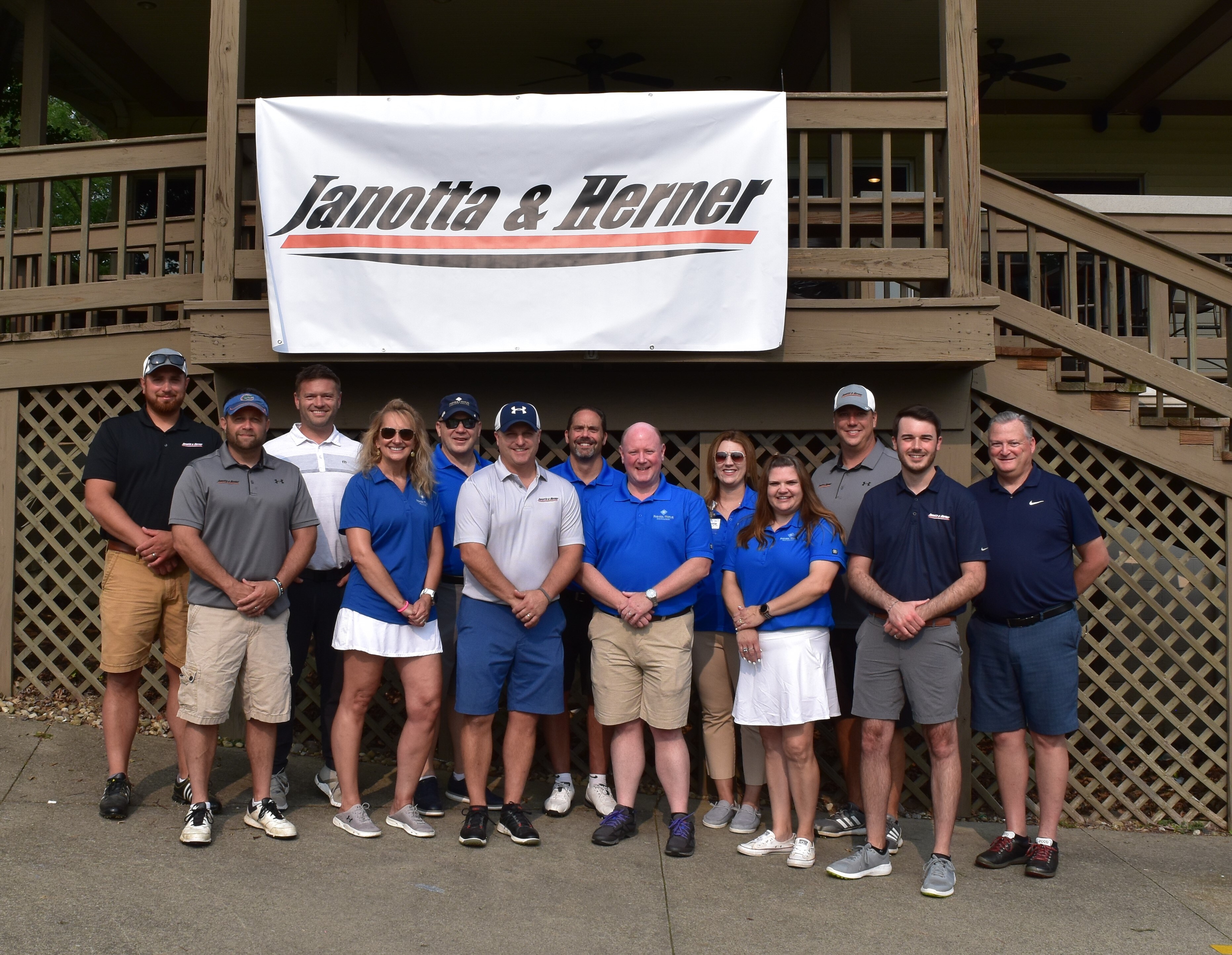 Fisher-Titus and Janotta & Herner representatives together at the 34th Annual Fisher-Titus Foundation Golf Outing