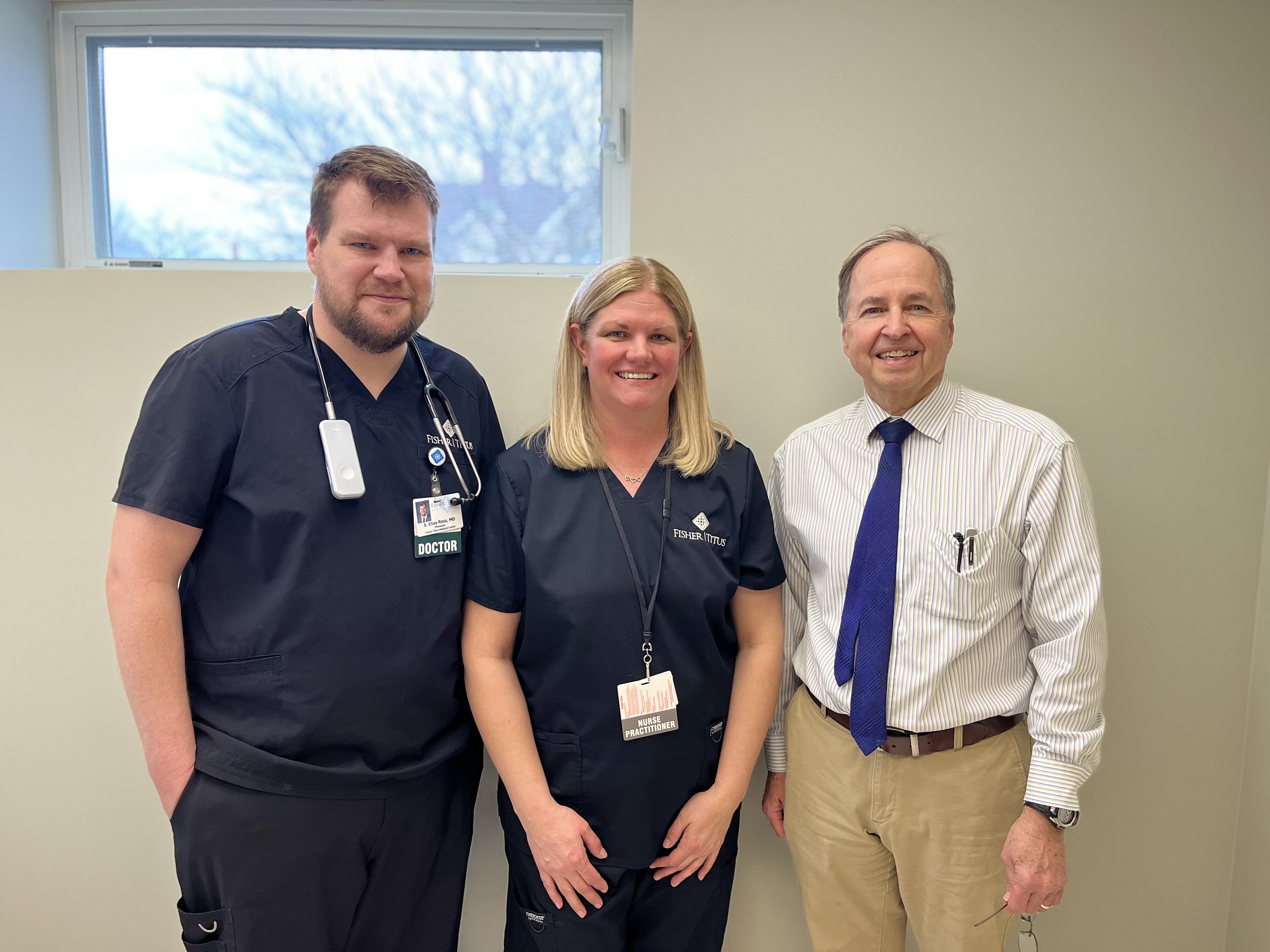 (From Left to Right) Dr. Samuel E. Ross, Jodi Schwab, Dr. Kim Knight