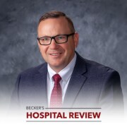 Matthew Mattner, Chief Operating Officer at Fisher-Titus with the Becker's Hospital Review Logo