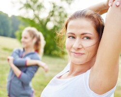 women, outside, fitness, health