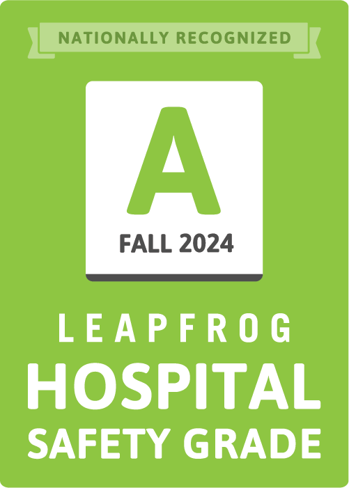 'A' Hospital Safety Grade for Fall 2024 Logo