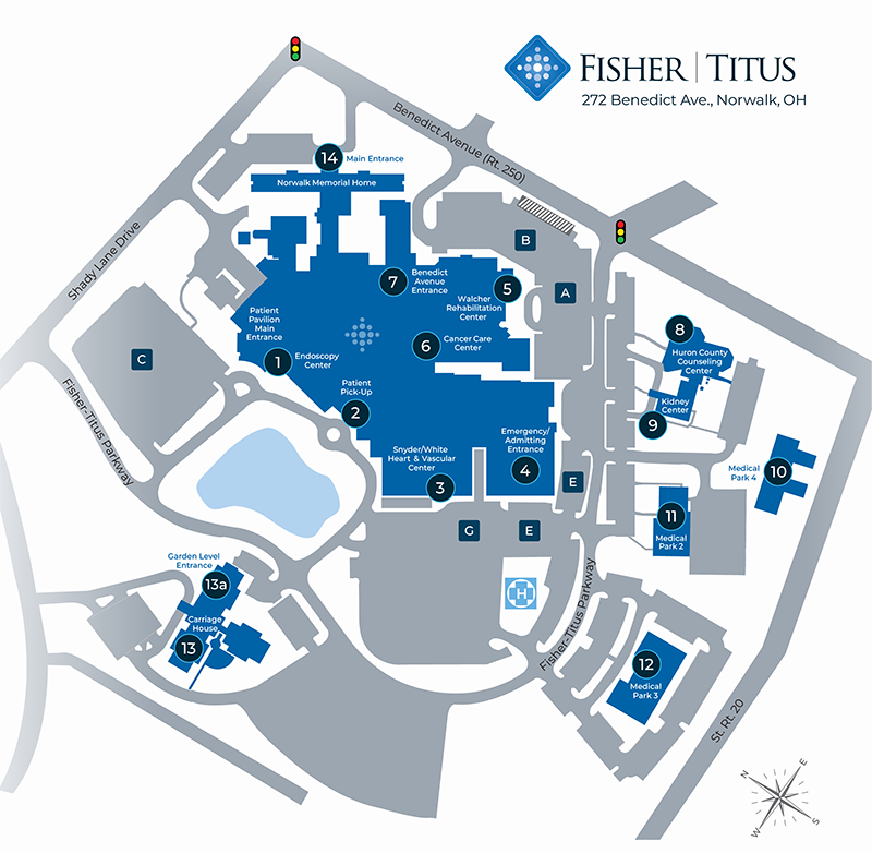 Fisher Titus Grounds Map
